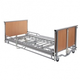 Casa Elite Home Light Oak Low Profiling Bed with Covered Ends